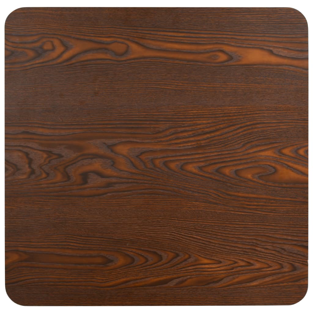 vidaXL Τραπέζι Bistro Σκούρο Καφέ 80 x 80 εκ. από MDF