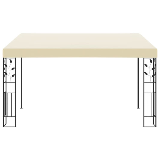 vidaXL Κιόσκι Επιτοίχιο Κρεμ 4 x 3 x 2,5 μ.