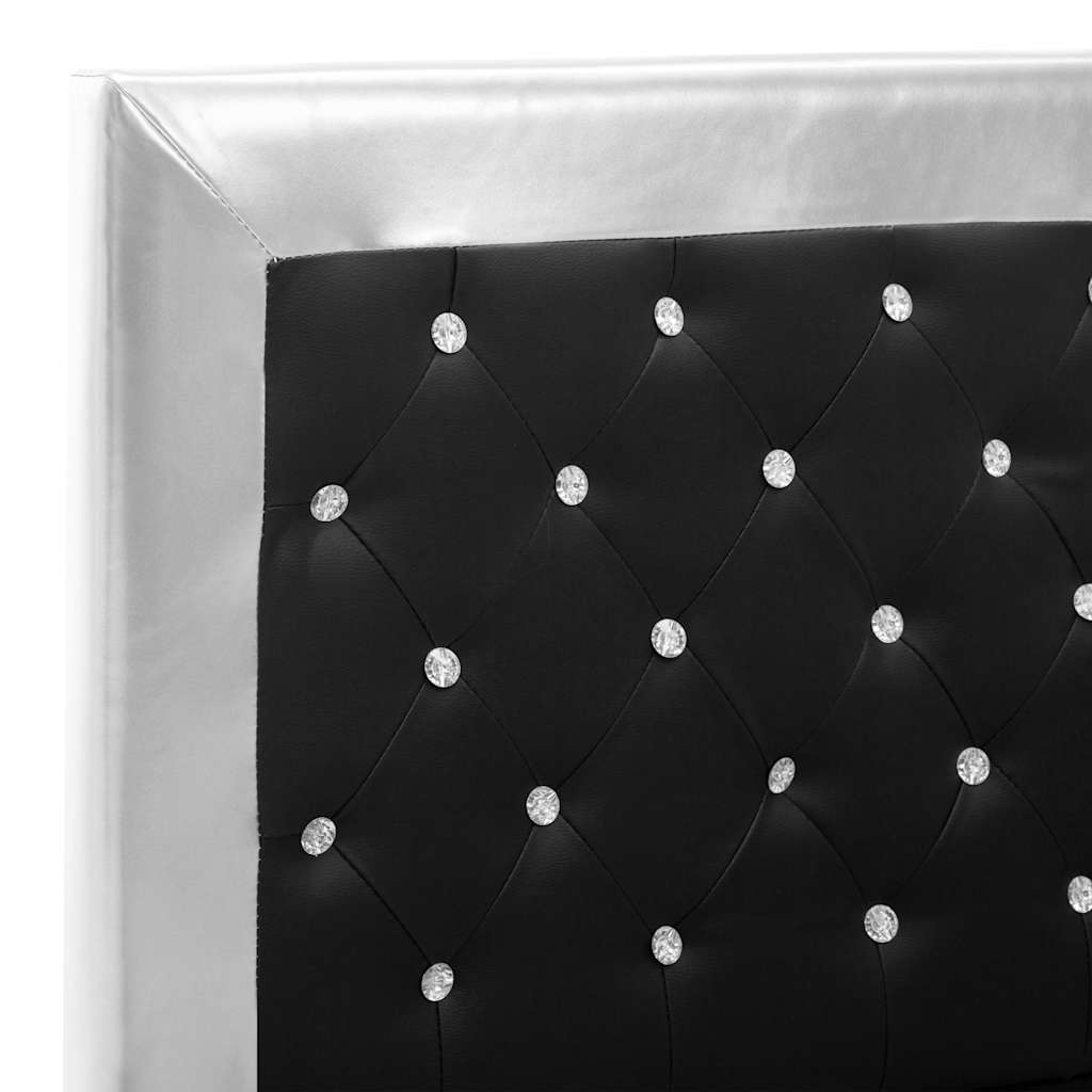 vidaXL Πλαίσιο Κρεβατιού Μαύρο 180 x 200 εκ. από Συνθετικό Δέρμα