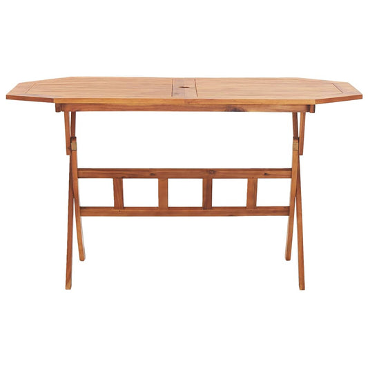 vidaXL Τραπέζι Κήπου Πτυσσόμενο 135 x 85 x 75 εκ. Μασίφ Ξύλο Ακακίας