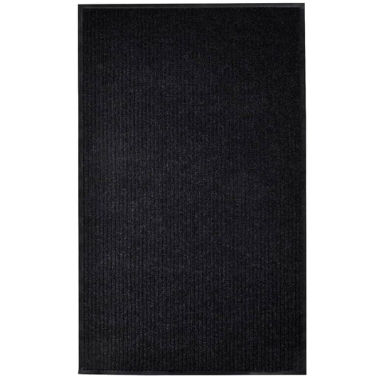 vidaXL Πατάκι Εισόδου Μαύρο 117x220 εκ. από PVC