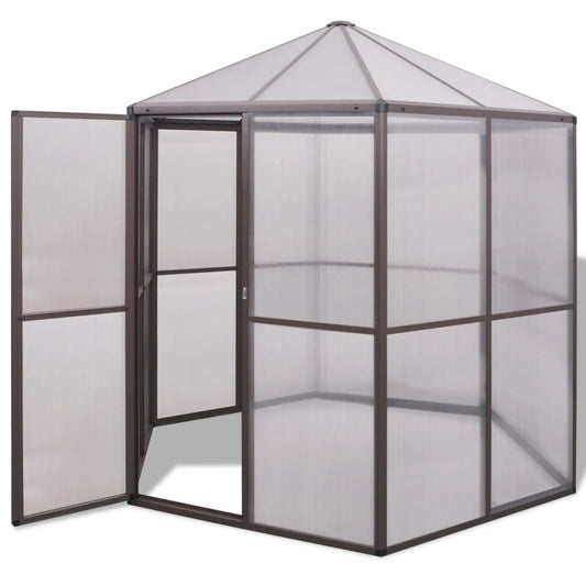 vidaXL Θερμοκήπιο 240 x 211 x 232 εκ. Αλουμινίου