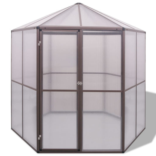 vidaXL Θερμοκήπιο 240 x 211 x 232 εκ. Αλουμινίου
