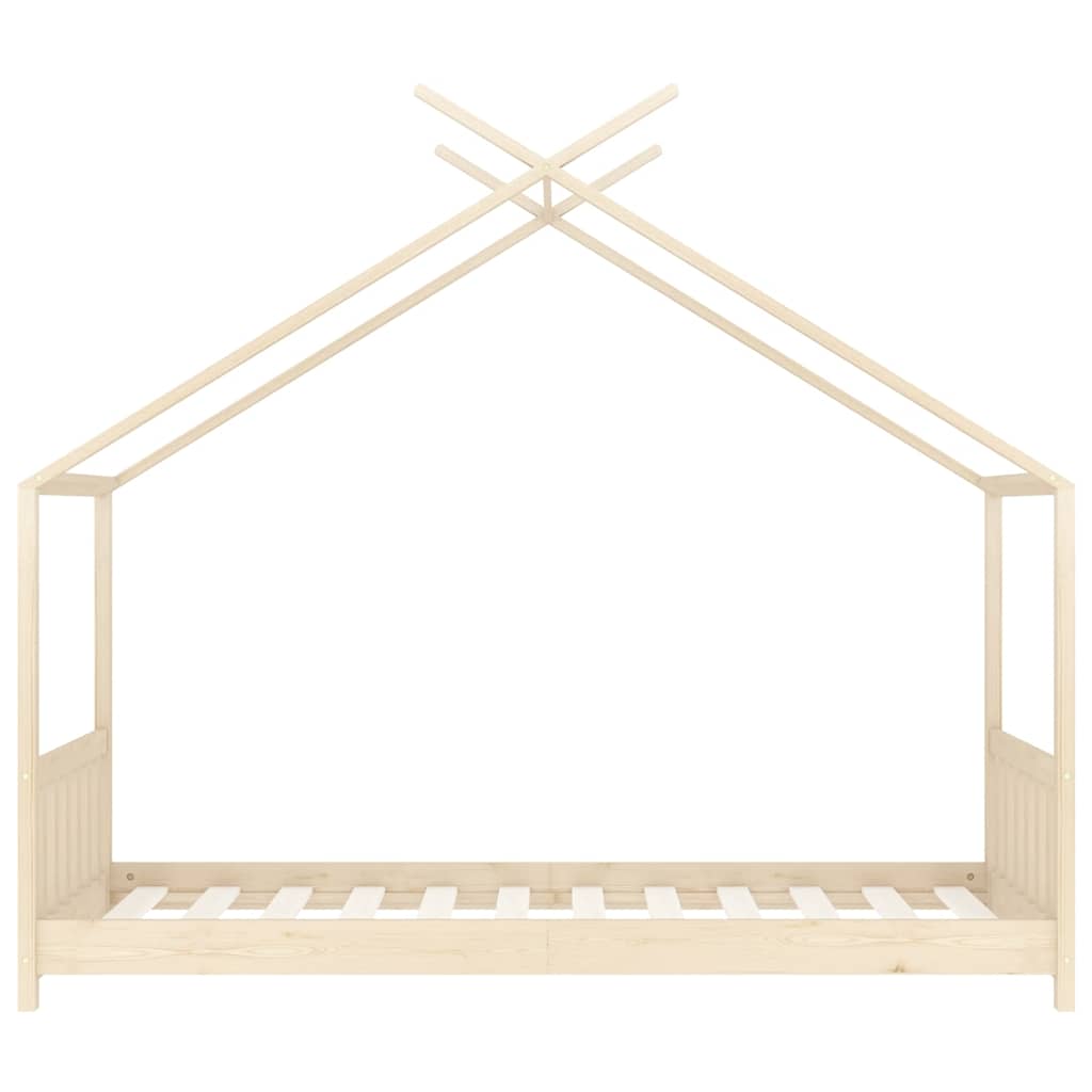 vidaXL Πλαίσιο Κρεβατιού Παιδικό 80 x 160 εκ. Μασίφ Ξύλο Πεύκου