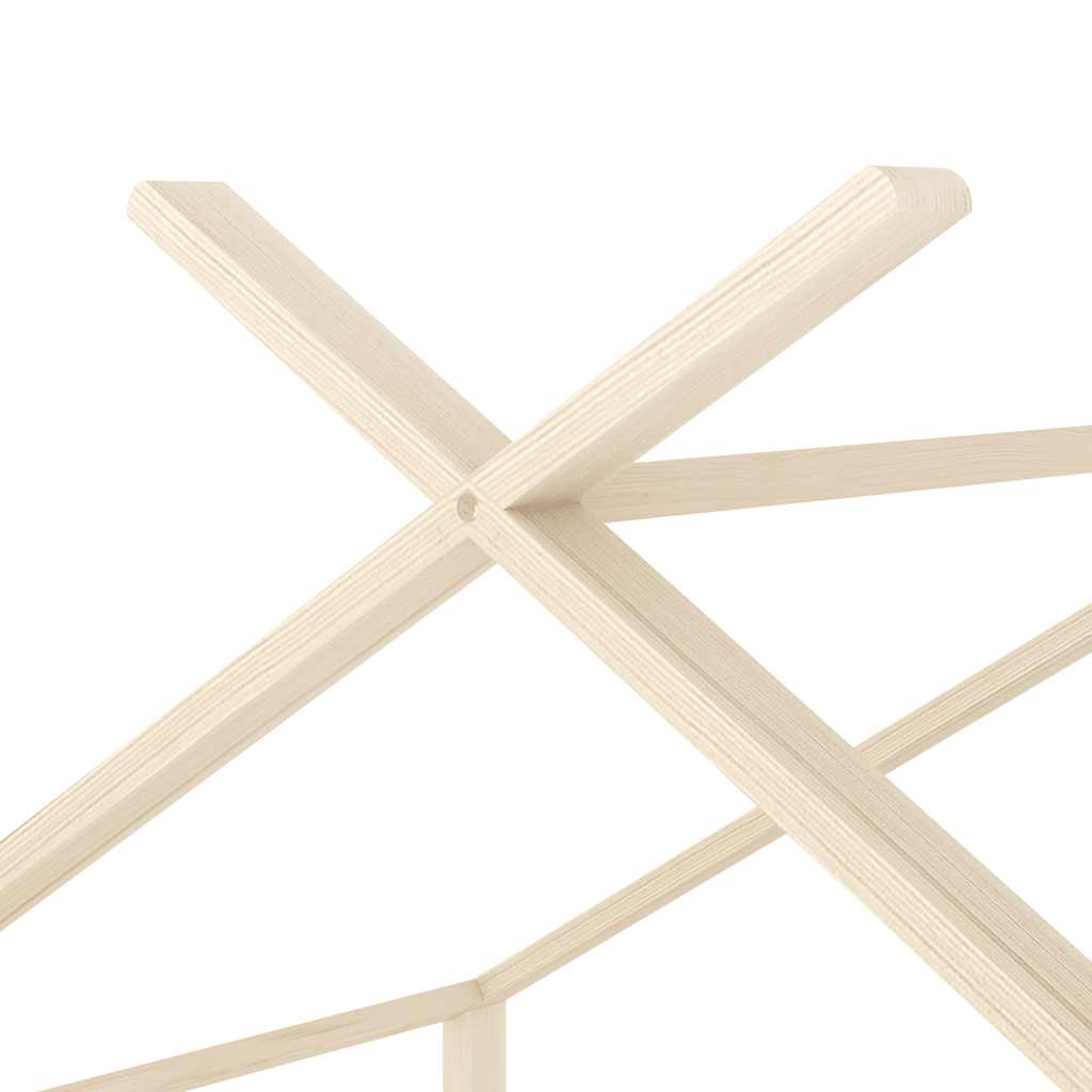 vidaXL Πλαίσιο Κρεβατιού Παιδικό 80 x 160 εκ. Μασίφ Ξύλο Πεύκου