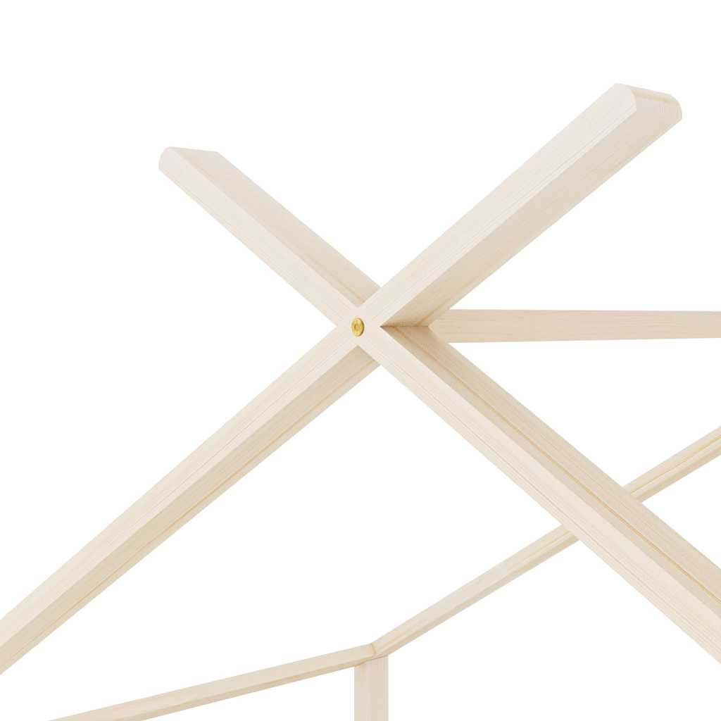 vidaXL Πλαίσιο Κρεβατιού Παιδικό 90 x 200 εκ. από Μασίφ Ξύλο Πεύκου