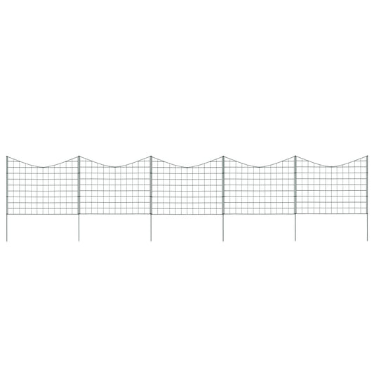 vidaXL Περίφραξη Κήπου Χαμηλή Αψίδα Σετ Πράσινη 77,5 x 64 εκ.