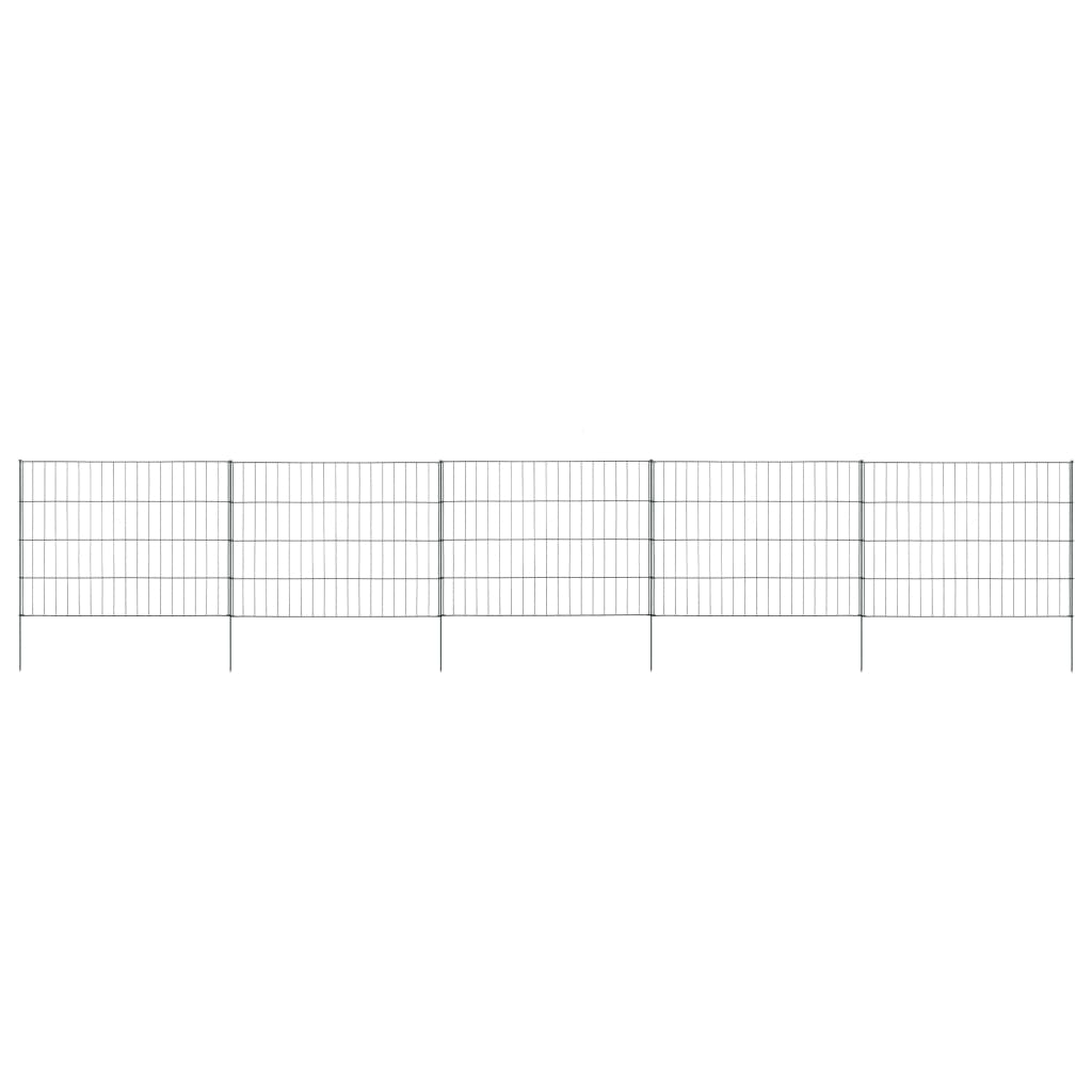 vidaXL Περίφραξη Κήπου Σετ Πράσινη 115 x 79 εκ.