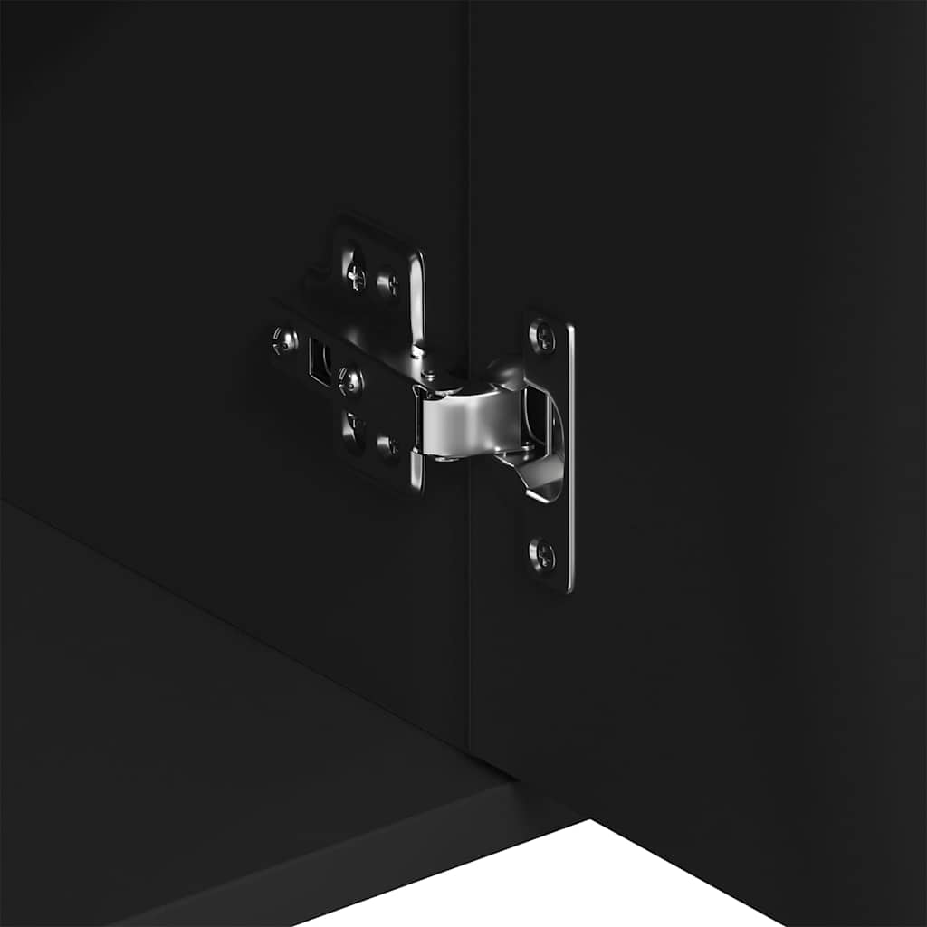 vidaXL Μπουφές Μαύρος 88 x 30 x 70 εκ. από Επεξ. Ξύλο