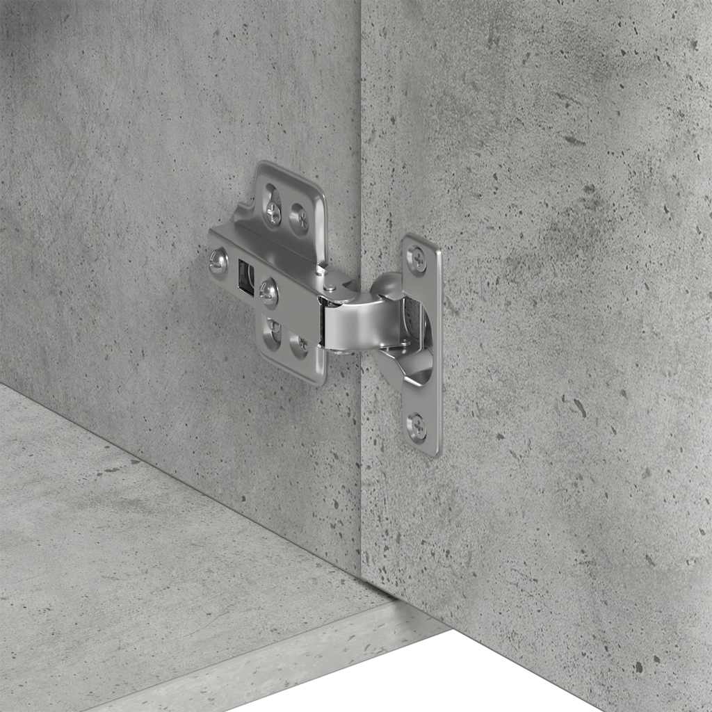 vidaXL Μπουφές Γκρι του Σκυροδέματος 88 x 30 x 70 εκ. από Επεξ. Ξύλο