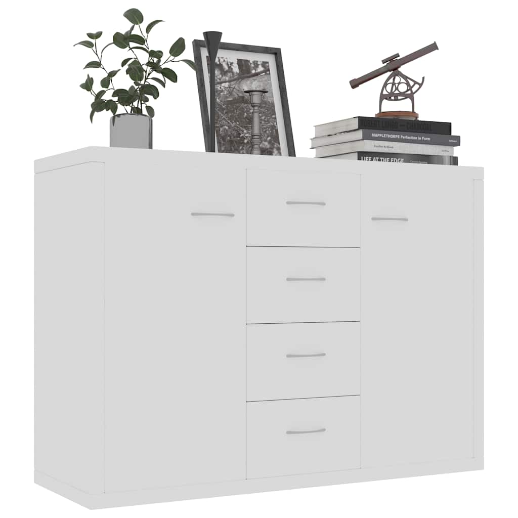 vidaXL Μπουφές Λευκός 88 x 30 x 65 εκ. από Επεξ. Ξύλο