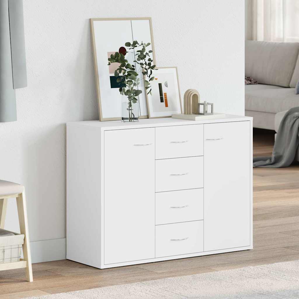 vidaXL Μπουφές Λευκός 88 x 30 x 65 εκ. από Επεξ. Ξύλο