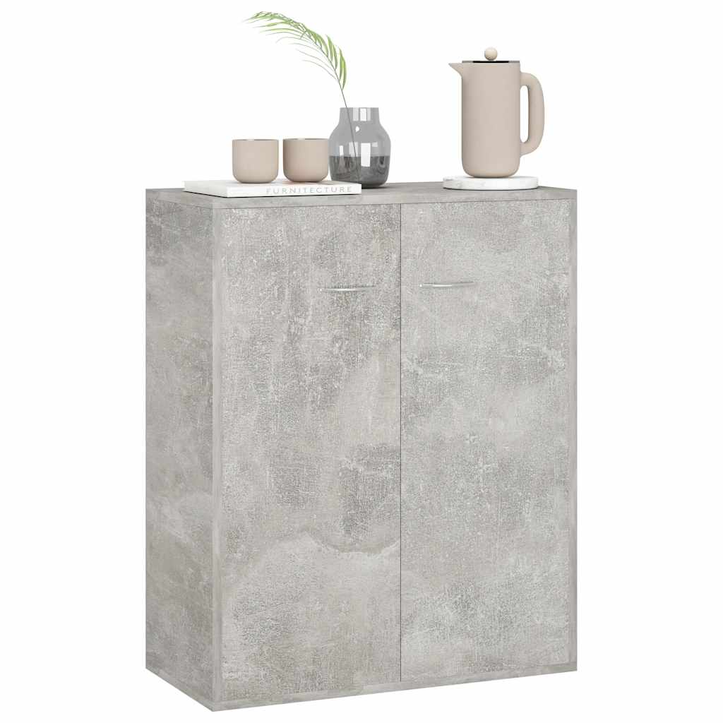 vidaXL Ντουλάπι Γκρι του Σκυροδέματος 60 x 30 x 75 εκ. από Επεξ. Ξύλο