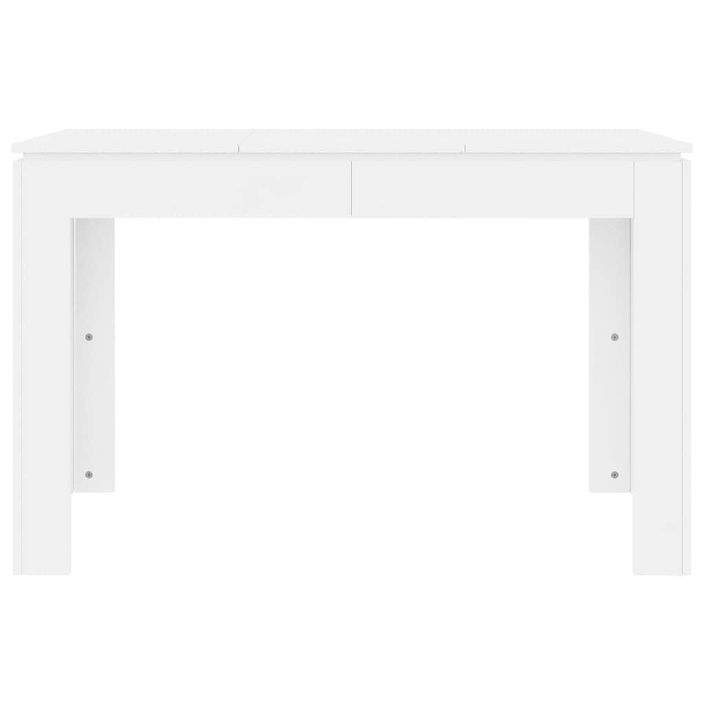 vidaXL Τραπεζαρία Λευκή 120 x 60 x 76 εκ. από Επεξ. Ξύλο