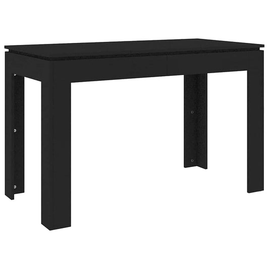 vidaXL Τραπεζαρία Μαύρη 120 x 60 x 76 εκ. από Επεξ. Ξύλο
