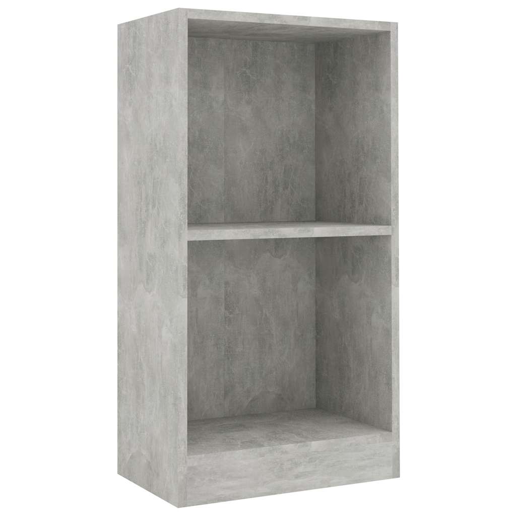 vidaXL Βιβλιοθήκη Γκρι από Σκυρόδεμα 40 x 24 x 75 εκ. από Τεχνητό Ξύλο