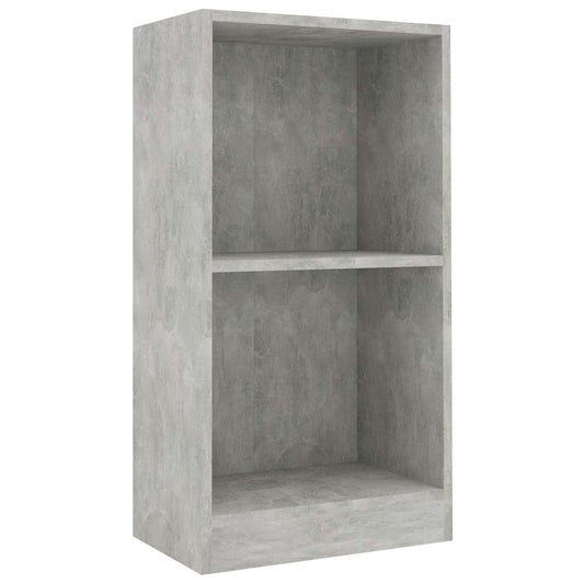 vidaXL Βιβλιοθήκη Γκρι από Σκυρόδεμα 40 x 24 x 75 εκ. από Τεχνητό Ξύλο