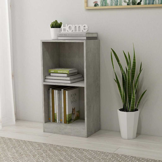 vidaXL Βιβλιοθήκη Γκρι από Σκυρόδεμα 40 x 24 x 75 εκ. από Τεχνητό Ξύλο