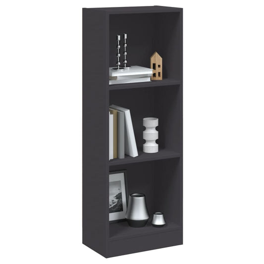 vidaXL Βιβλιοθήκη με 3 Ράφια Λευκή 40x24x109 εκ. Επεξεργασμένο Ξύλο