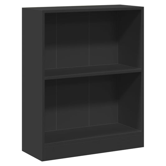 vidaXL Βιβλιοθήκη Μαύρη 60 x 24 x 76 εκ. από Επεξεργασμένο Ξύλο