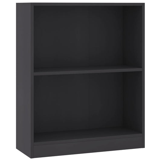 vidaXL Βιβλιοθήκη Γκρι 60 x 24 x 76 εκ. από Επεξεργασμένο Ξύλο