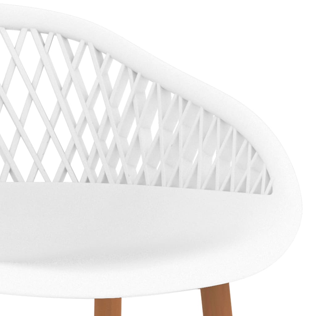 vidaXL Καρέκλες Μπαρ 2 τεμ. Λευκές