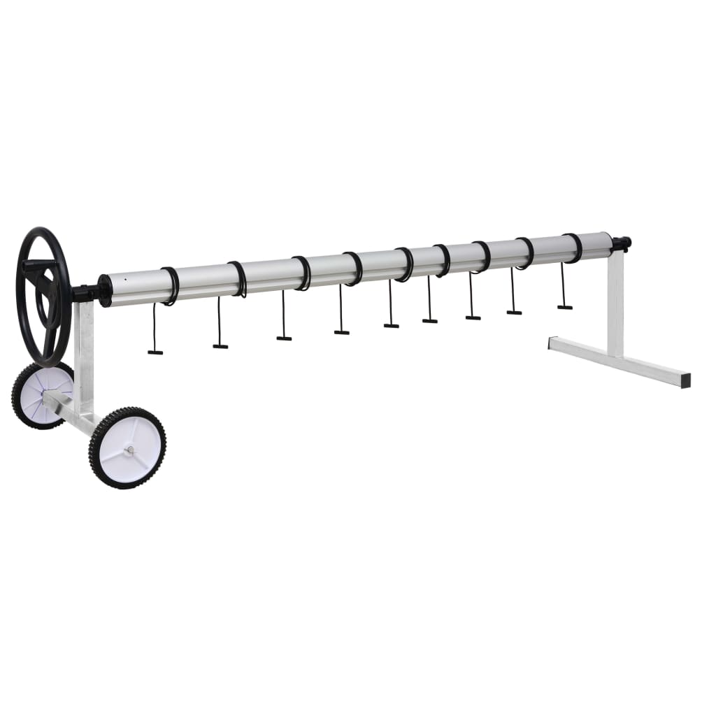 vidaXL Roller Καλύμματος Πισίνας με Βάση από Ανοξείδωτο Χάλυβα