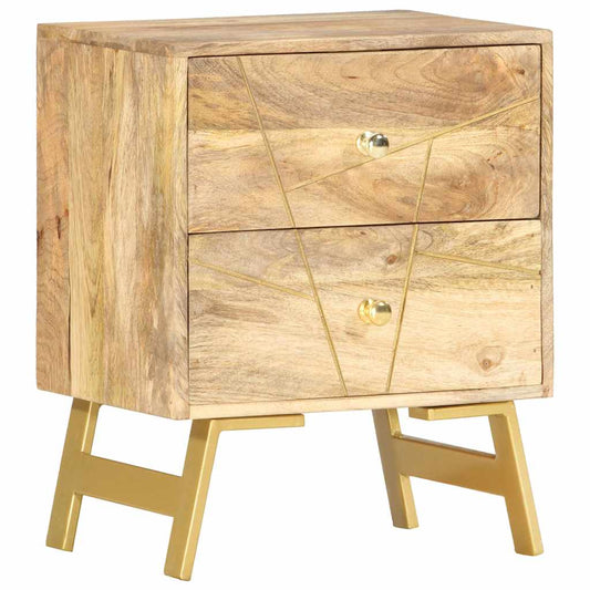 vidaXL Κομοδίνο 40 x 30 x 50 εκ. από Μασίφ Ξύλο Μάνγκο