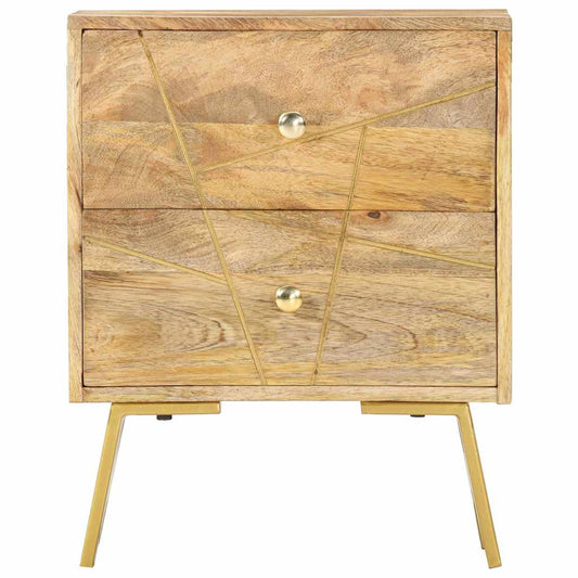 vidaXL Κομοδίνο 40 x 30 x 50 εκ. από Μασίφ Ξύλο Μάνγκο