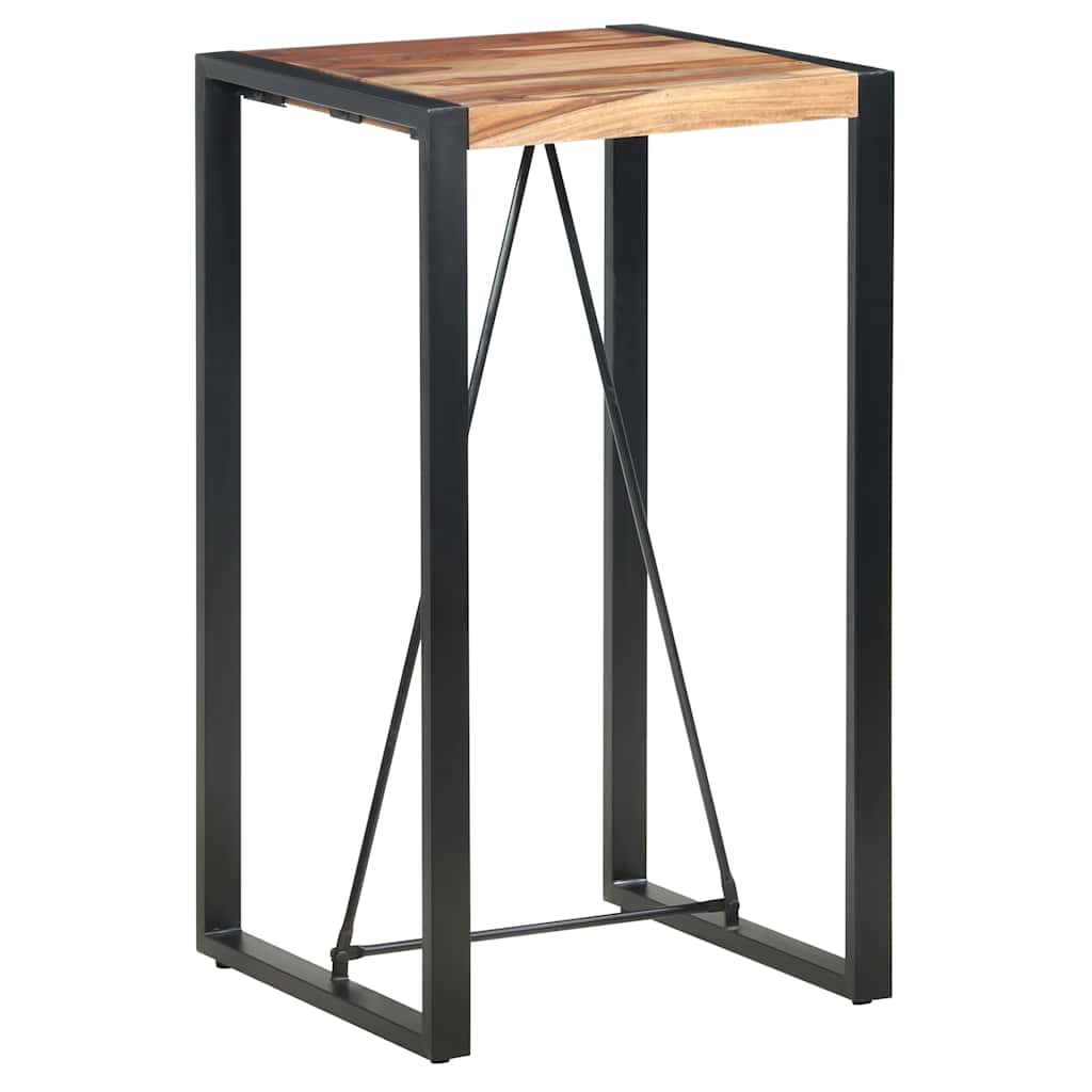 vidaXL Τραπέζι Μπαρ 60 x 60 x 110 εκ. από Μασίφ Ξύλο Ακακίας