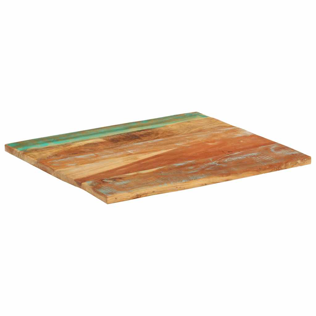 vidaXL Επιφάνεια Τραπεζιού Ορθ. 70x80 εκ 25-27 χιλ Μασίφ Ανακ. Ξύλο