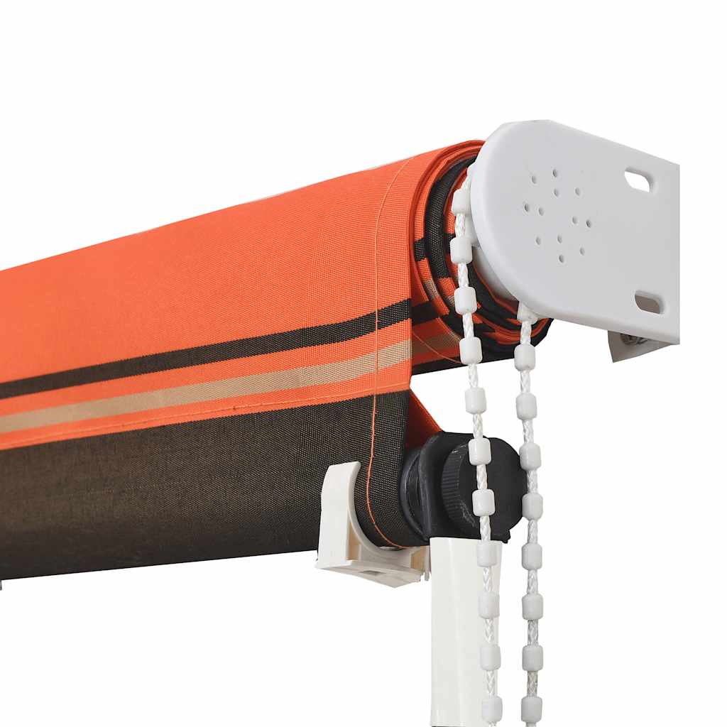 vidaXL Τέντα Συρόμενη Πορτοκαλί / Καφέ 250 x 150 εκ.