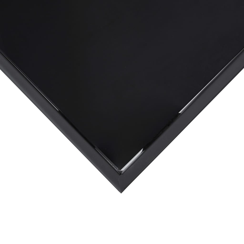 vidaXL Τραπέζι Μπαρ Κήπου Μαύρο 110 x 60 x 110 εκ. από Ψημένο Γυαλί