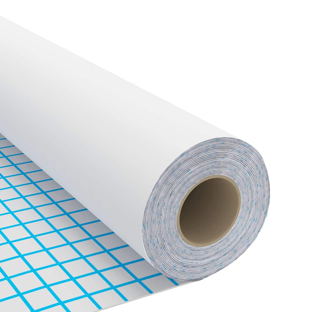 vidaXL Μεμβράνη Αυτοκόλλητη για Έπιπλα Λευκή 500 x 90 εκ. από PVC