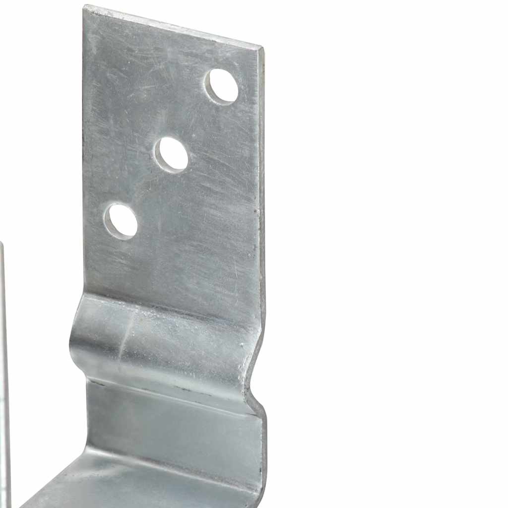 vidaXL Στηρίγματα Περίφραξης 6 τεμ. Ασημί 7x6x15 εκ. Γαλβανισμ. Ατσάλι