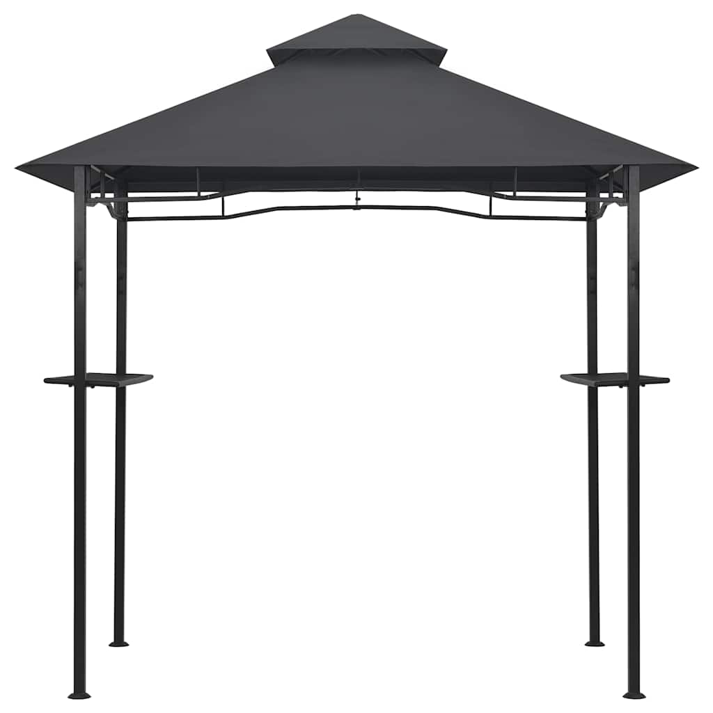 vidaXL Κιόσκι Ψησταριάς Ανθρακί 240 x 150 x 255 εκ. Ατσάλινο