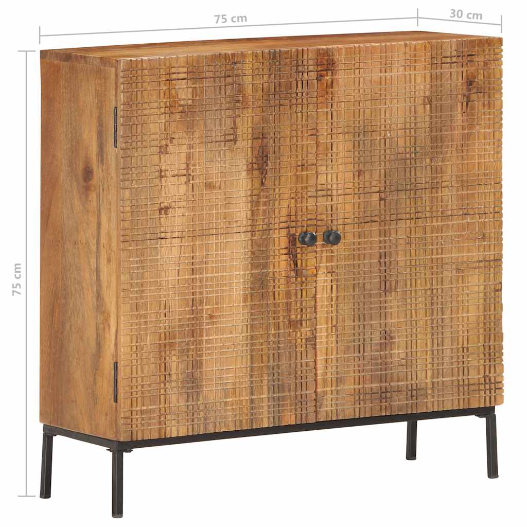 vidaXL Ντουλάπι 75 x 30 x 75 εκ. από Μασίφ Ξύλο Μάνγκο