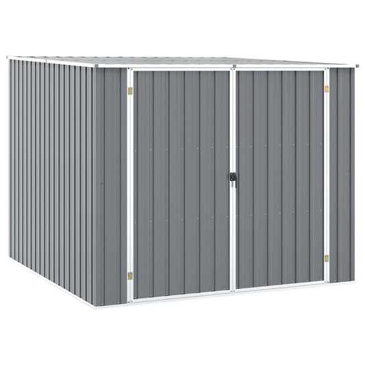 vidaXL Αποθήκη Κήπου Γκρι 195 x 198 x 159 εκ. από Γαλβανισμένο Ατσάλι
