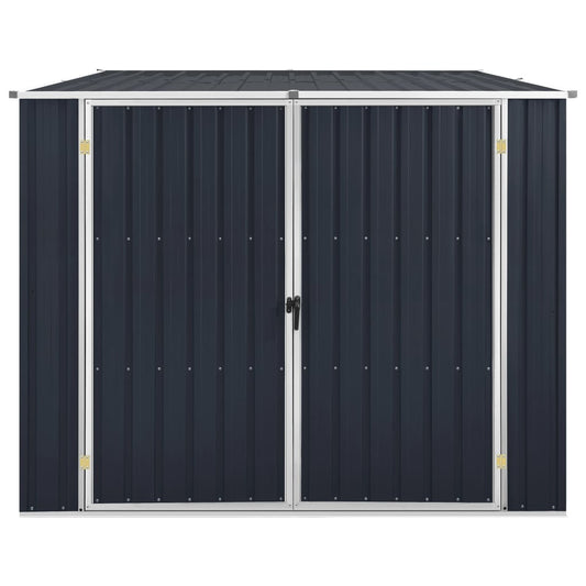 vidaXL Αποθήκη Κήπου Ανθρακί 195x198x159 εκ. από Γαλβανισμένο Ατσάλι