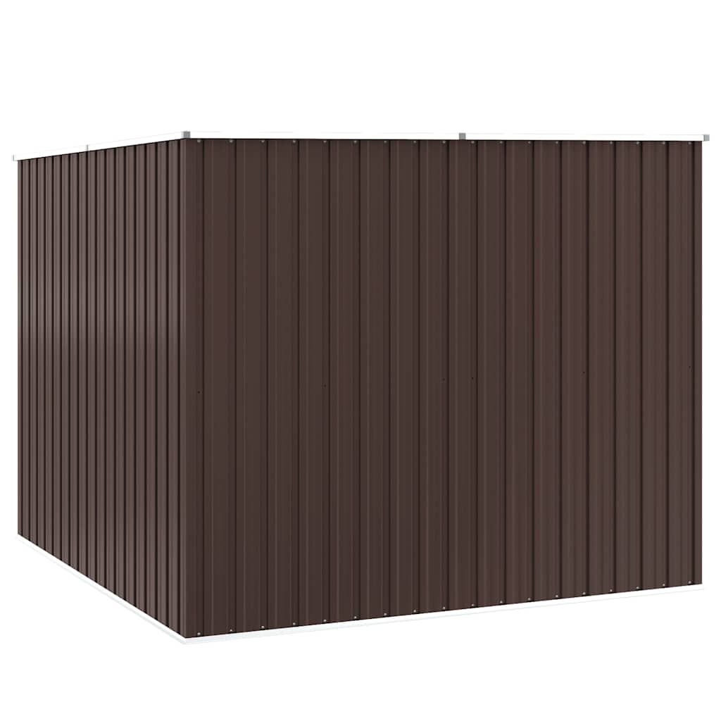 vidaXL Αποθήκη Κήπου Καφέ 195 x 198 x 159 εκ. από Γαλβανισμένο Ατσάλι