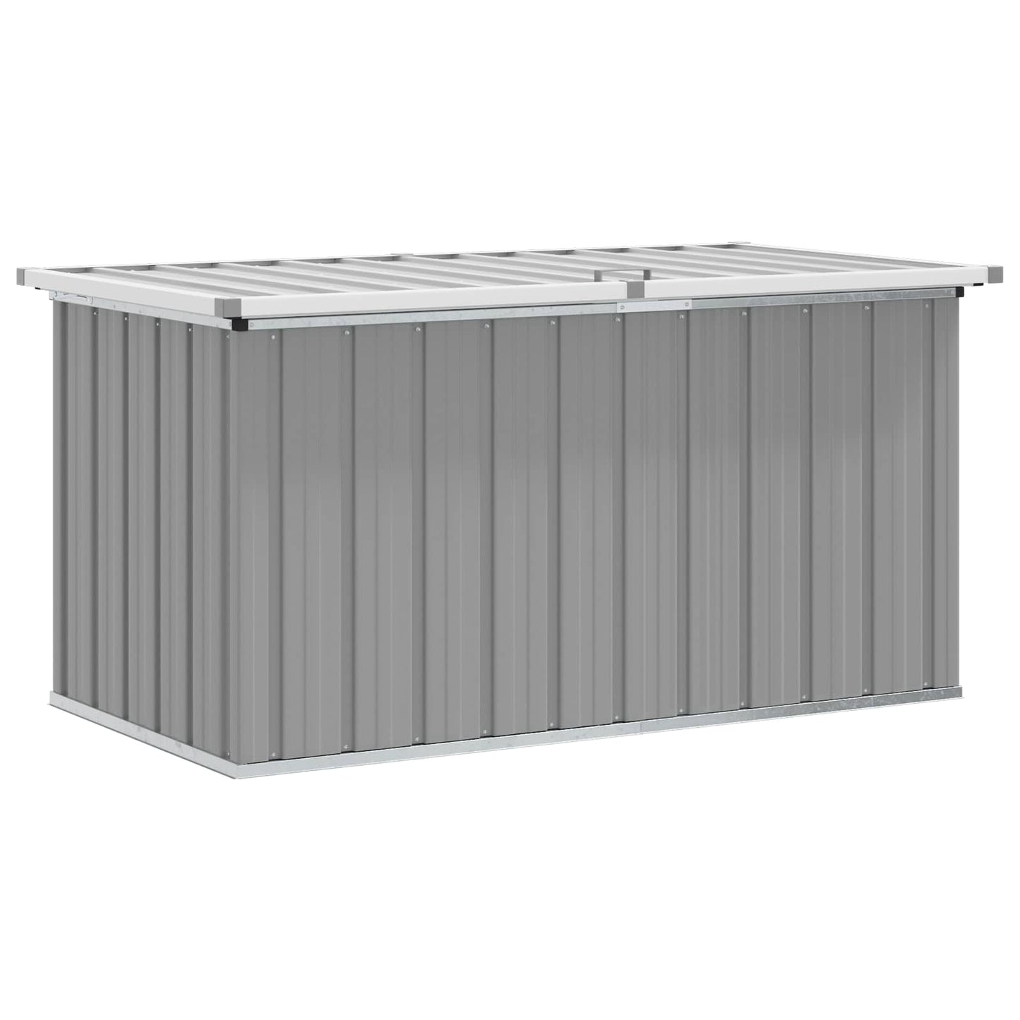 vidaXL Μπαούλο Αποθήκευσης Κήπου Γκρι 129 x 67 x 65 εκ.