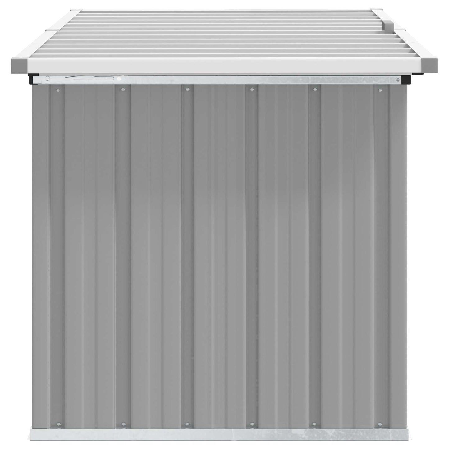 vidaXL Μπαούλο Αποθήκευσης Κήπου Γκρι 129 x 67 x 65 εκ.