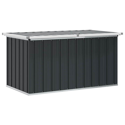 vidaXL Μπαούλο Αποθήκευσης Κήπου Ανθρακί 129 x 67 x 65 εκ.