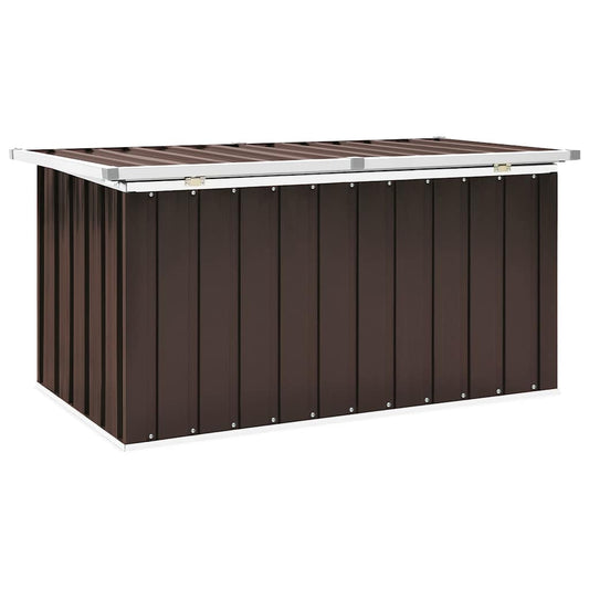 vidaXL Κουτί Αποθήκευσης Κήπου Καφέ 129 x 67 x 65 εκ.