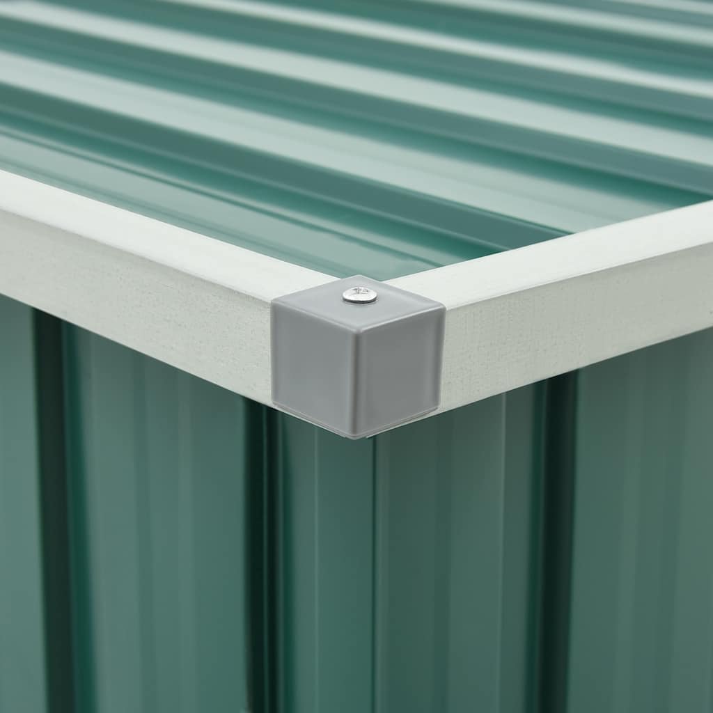 vidaXL Μπαούλο Αποθήκευσης Κήπου Πράσινο 149 x 99 x 93 εκ.