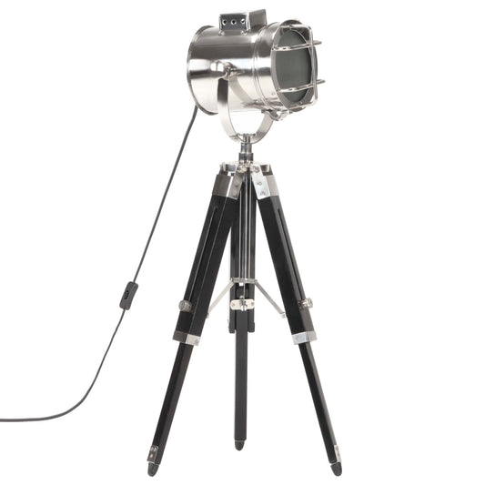 vidaXL Φωτιστικό Δαπέδου Προβολέας Τρίποδο Μαύρο 69 εκ. Ξύλο Μάνγκο