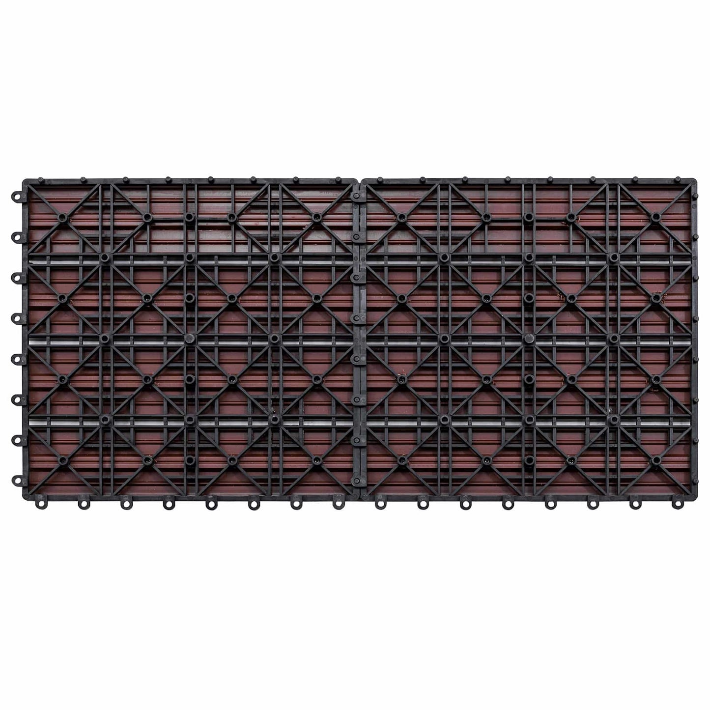 vidaXL Πλάκα Κατασκευής 6 pcs Καφέ 60 x 30 cm WPC