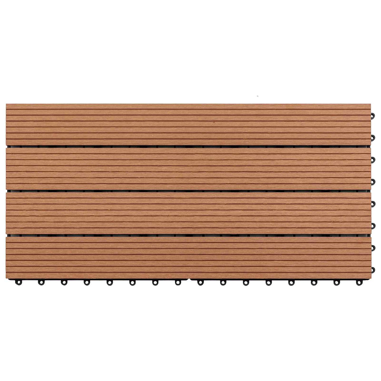 vidaXL Πλάκα Κατασκευής 6 pcs Καφέ 60 x 30 cm WPC