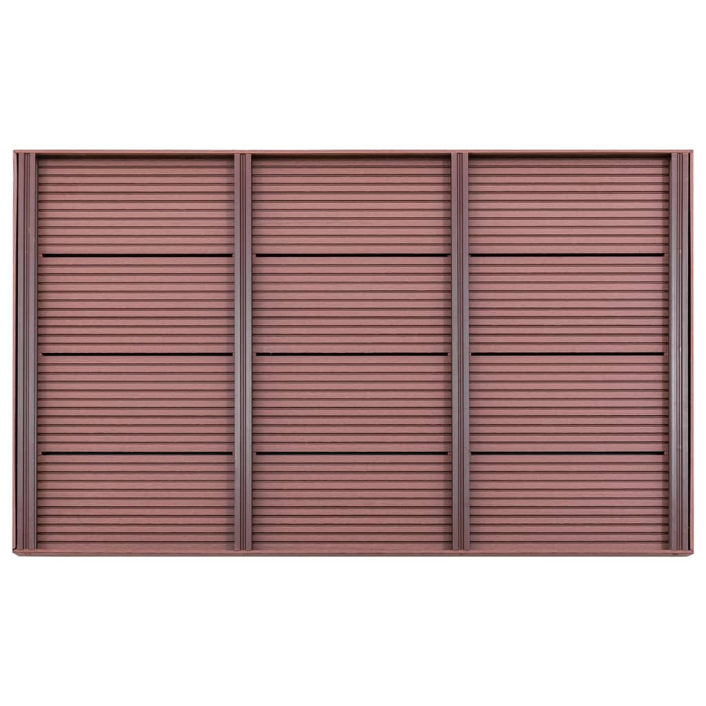 vidaXL Πάτωμα για Ηλιακή Ντουζιέρα Καφέ 101 x 63 x 5,5 εκ. από WPC