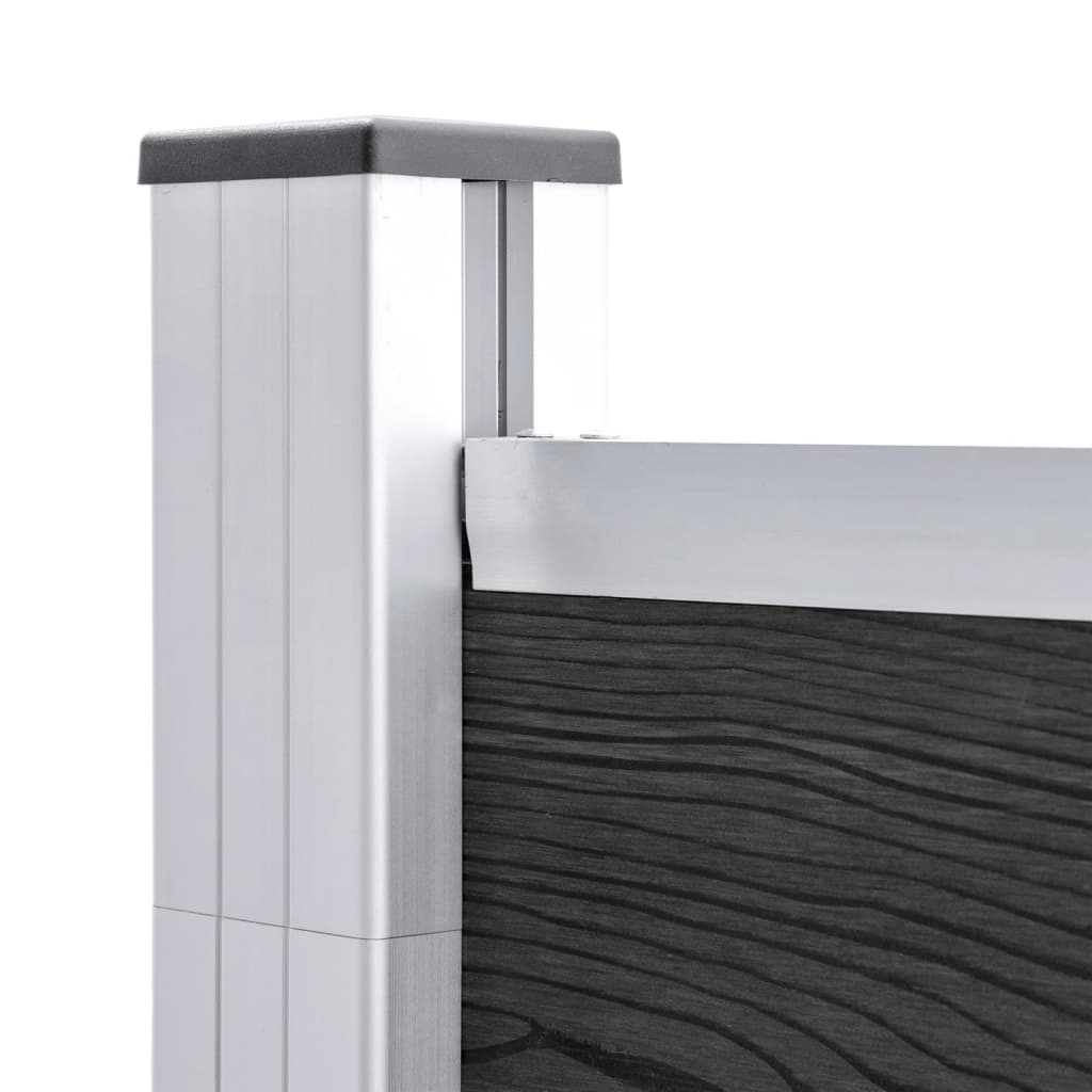 vidaXL Πάνελ Περίφραξης Γκρι 180 x 186 εκ. από WPC